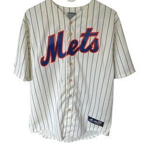 Matt Harvey Mets Jersey Majestic White and Blue Classic Design